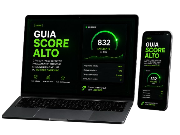 Guia Score Alto no laptop e no celular